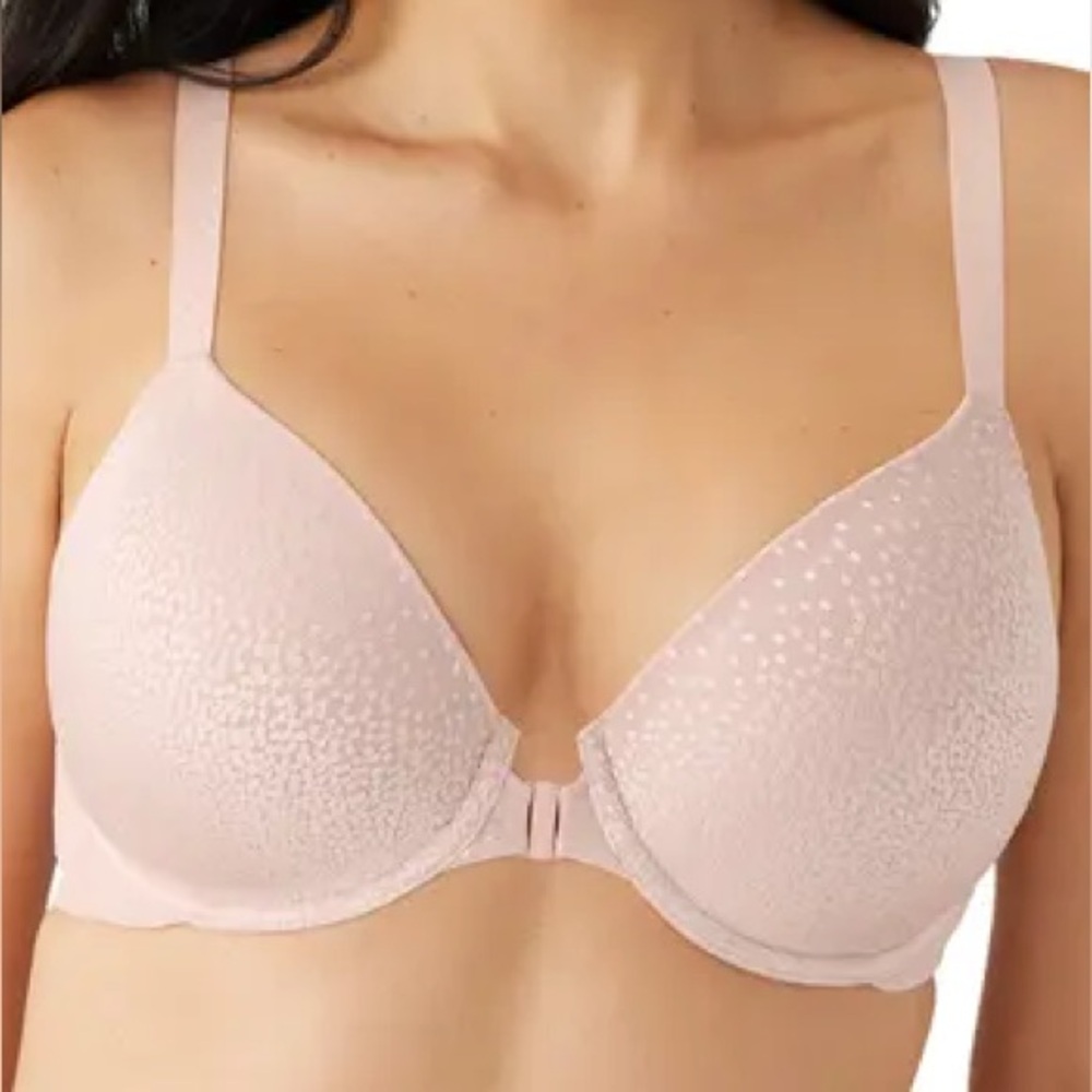 Wacoal Back Appeal Underwire Front Close T-Shirt Racerback Bra Size 38C